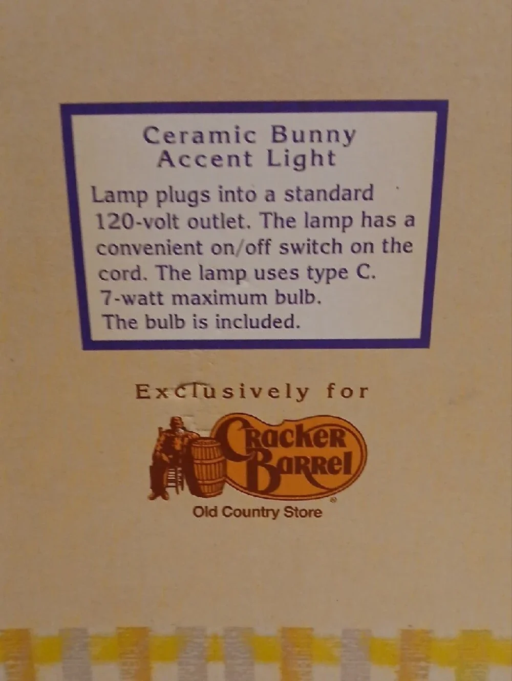 Cracker Barrel charming ceramic